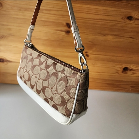 Coach 6094 Demi Mini Signature Canvas Leather Bag Wristlet - Picture 5 of 16